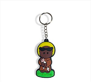 10 São Benedito Rubber Keychains