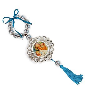 Adorno de Porta Anjo da Guarda Strass 31cm