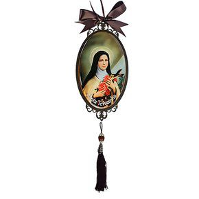 Adorno Enfeite Porta Madeira Santa Terezinha 30cm
