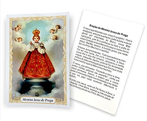 100 Santinho Folheto Oração Menino Jesus de Pagra
