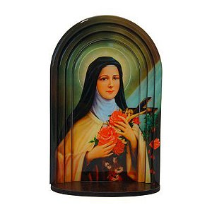 Capela em MDF Resinado Santa Terezinha 3D 24 cm